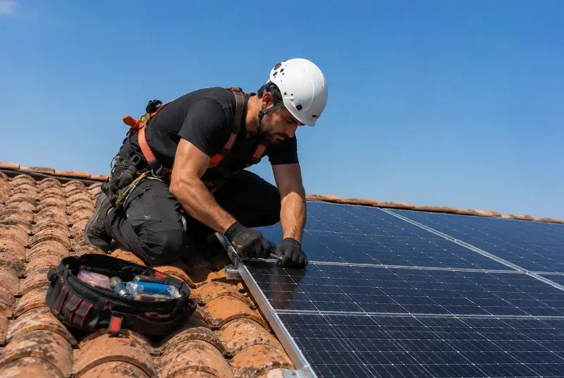 Maintenance et monitoring de panneaux solaires à Saint-Germain-de-Joux